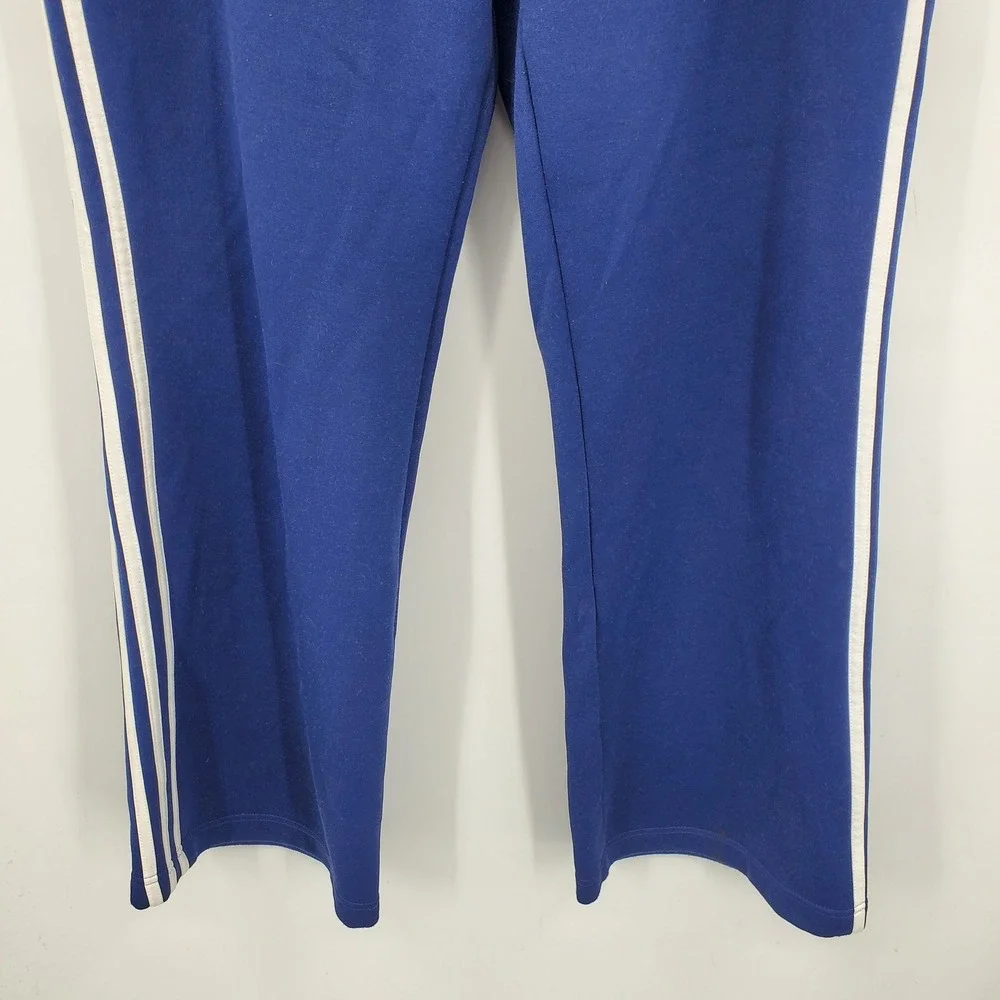 Vintage Adidas Team USA Track Pants Blue White Stripes Mens Large Olympic Sporty